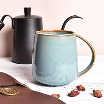 Bosmarlin Matte Ceramic Coffee Mug for Office or Home