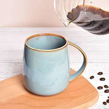 Bosmarlin Matte Ceramic Coffee Mug for Office or Home