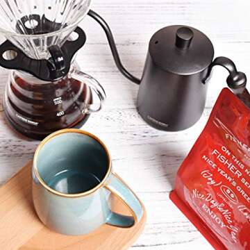 Bosmarlin Matte Ceramic Coffee Mug for Office or Home