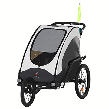 Aosom Bike Trailer for Kids 3 In1 Foldable Child Jogger Stroller