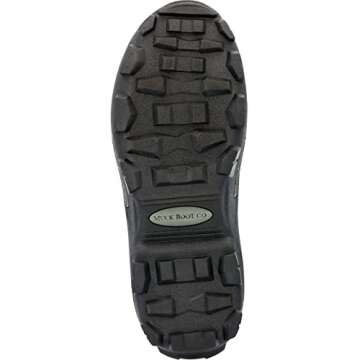 The Original Muck Boot Company Men's 11 Waterproof 5 mm Neoprene Rubber Sole Muckmaster Boots with High Plain Toe, 2" Heels, 1" Platform, Black