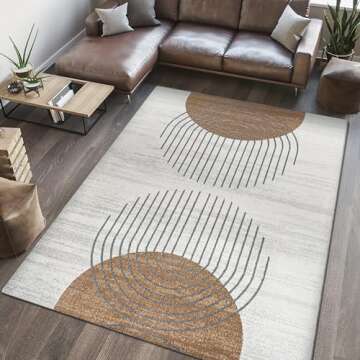 JONATHAN Y Kallax Geometric Machine-Washable Area Rug