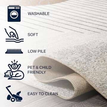 JONATHAN Y Kallax Geometric Machine-Washable Area Rug