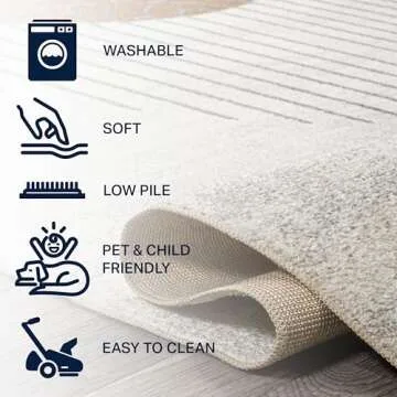 JONATHAN Y Kallax Geometric Machine-Washable Area Rug