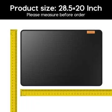 VIESEMBO Fireproof Stove Cover, 28.5×20 Inches Electric Stove Top Cover, Heat Resistant GlassTop Stove Cover Protector, Kitchen Flat Stove Top Covers for Electric Stove Black