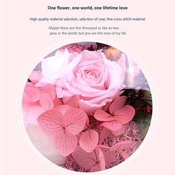 Levitating Air Bonsai Flower Lamp, Mini Sky-Garden Rotating Rose Flower Preserved Eternal Flower Magnetic Levitation Suspension Floating Flower Night Light, Gift for Valentines Day/Birthday (White)