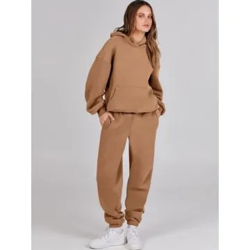 ANRABESS Women's Oversized Hoodie Jogger Sweatpants Set