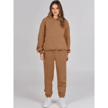 ANRABESS Women's Oversized Hoodie Jogger Sweatpants Set