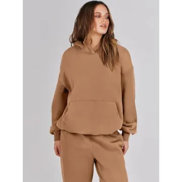 ANRABESS Women's Oversized Hoodie Jogger Sweatpants Set