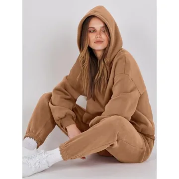 ANRABESS Women's Oversized Hoodie Jogger Sweatpants Set