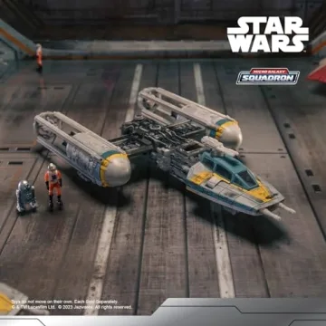 STAR WARS Gold Leader's Y-Wing Model with Figures