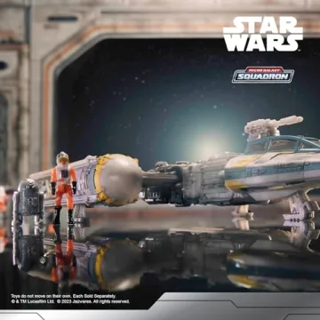 STAR WARS Gold Leader's Y-Wing Model with Figures
