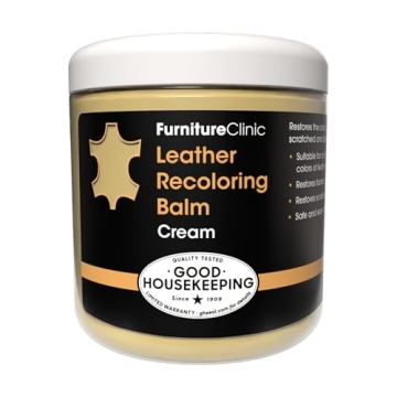 The Original Leather Recoloring Balm by Furniture Clinic - Cream Leather Dye for Furniture, Couches ...