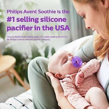Philips AVENT Soothie Pacifier, Blue, 0-3 Months, 4 Pack, SCF190/43