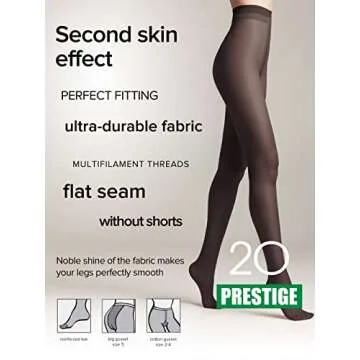 Conte Classic Silky Pantyhose for Elegant Fit