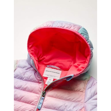 Water-Resistant Packable Puffer Jacket for Girls