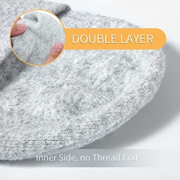 Achiou Beanie Hat for Women Men Warm Cuffed Knit Winter