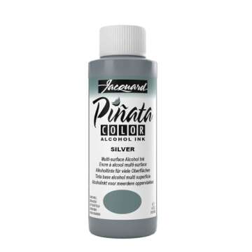 Jacquard Pinata Alcohol Ink - Silver - Professional and Versatile Ink That Produces Color Saturated ...
