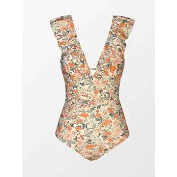 Elegant CUPSHE One Piece Swimsuit for Women with Ruffles