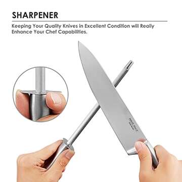 14 PCS Super Sharp Stainless Steel Knife Set with Stand