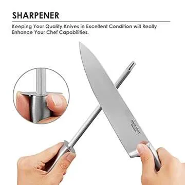 14 PCS Super Sharp Stainless Steel Knife Set with Stand