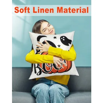 Halloween Pillow Covers Set of 4 - Cute Designs