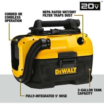 DEWALT 20V MAX Wet/Dry Vacuum Tool Only (DCV581H)