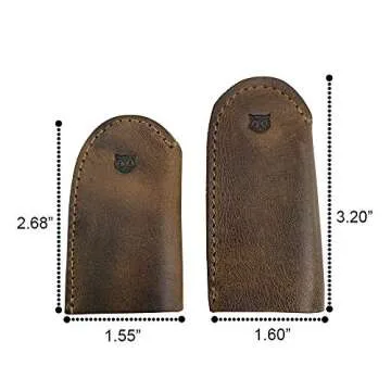 Hide & Drink, Set of 3 Pairs (6 Pieces) of Thimbles for Thumb & Index Finger, Finger Protector, Sewi...