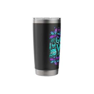 Gothmas Vibes Only Colorful Gothic Holiday Design Stainless Steel Insulated Tumbler