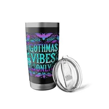 Gothmas Vibes Only Gothic Holiday Insulated Tumbler