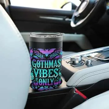 Gothmas Vibes Only Gothic Holiday Insulated Tumbler