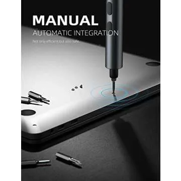 iFu Mini Electric Screwdriver, 42 in 1 Precision Screwdriver Set – Small Cordless Power Screwdriver with LED Light & 37 Magnetic Bits, Repair Tool for Phone Laptop Camera Watch Computer