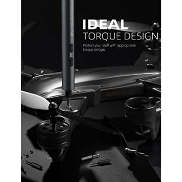 iFu Mini Electric Screwdriver, 42 in 1 Precision Screwdriver Set – Small Cordless Power Screwdriver with LED Light & 37 Magnetic Bits, Repair Tool for Phone Laptop Camera Watch Computer