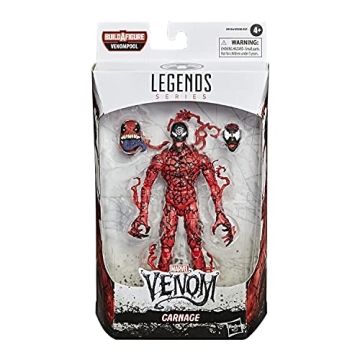 Marvel Hasbro Legends Series Venom 6-inch Collectible Action Figure Toy Carnage, Premium Design and 1 Accessory
