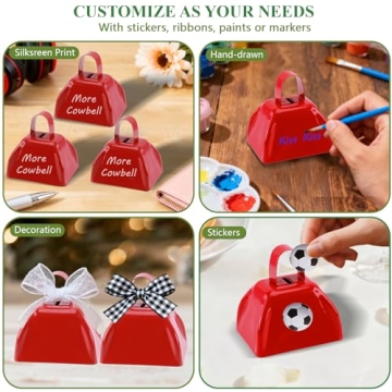 cyrico Cow Bell Set of 15 for Sporting Events and Celebrations
