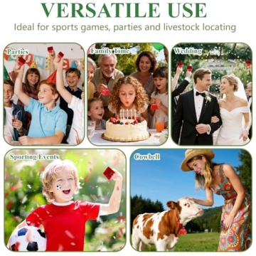 cyrico Cow Bell Set of 15 for Sporting Events and Celebrations