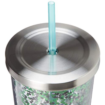 Slytherin Glitter Cup - Harry Potter Tumbler with Straw