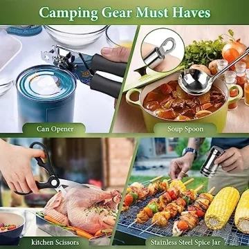 Camping Kitchen Utensil Set Perfect for Outdoor Adventures