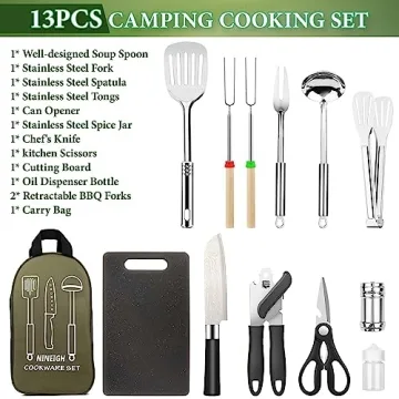 Camping Kitchen Utensil Set Perfect for Outdoor Adventures
