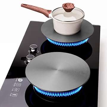 Heat Diffuser For Gas Stovetop,Cookware Accessories,Stove Diffuser for Pot Protection,Round Fast Def...