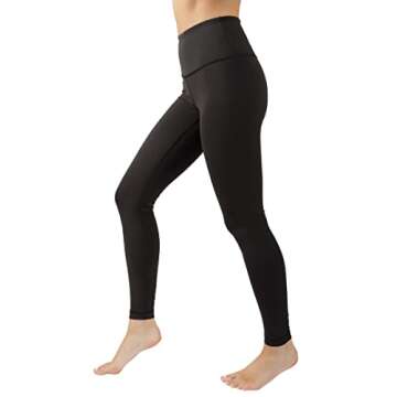 90 Degree By Reflex High Waist Squat Proof Interlink Leggings for Women - Black - Small