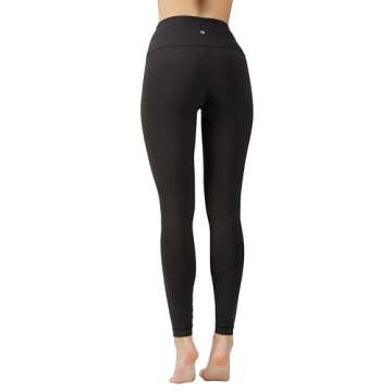 90 Degree By Reflex High Waist Squat Proof Interlink Leggings for Women - Black - Small