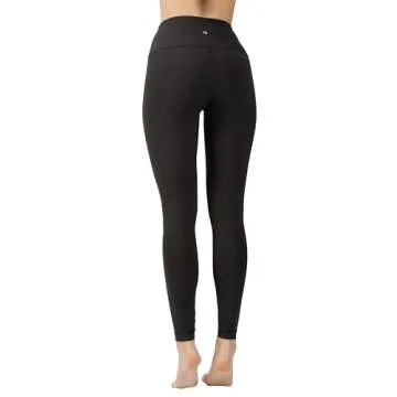 90 Degree By Reflex High Waist Squat Proof Interlink Leggings for Women - Black - Small
