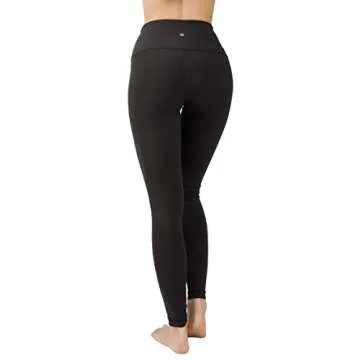 90 Degree By Reflex High Waist Squat Proof Interlink Leggings for Women - Black - Small