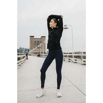 90 Degree By Reflex High Waist Squat Proof Interlink Leggings for Women - Black - Small