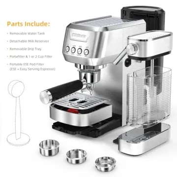 Espresso Machine 20 Bar with Automatic Milk Tank