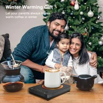 SEALON SLM03 Coffee Mug Warmer for Desk, Electrie Coffee Cup Warmer with 3-Temp Settings, CupWarmer for Desk with Auto Shut Off After 4H Feature for Warming & Heating,Beverage, Milk, Tea