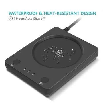 SEALON SLM03 Coffee Mug Warmer for Desk, Electrie Coffee Cup Warmer with 3-Temp Settings, CupWarmer for Desk with Auto Shut Off After 4H Feature for Warming & Heating,Beverage, Milk, Tea