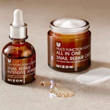 MIZON Snail Repair Cream and Intensive Ampoule Set