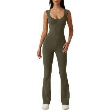 Stylish QINSEN Woman's Sweetheart Neck Jumpsuit - Flare Bottom
